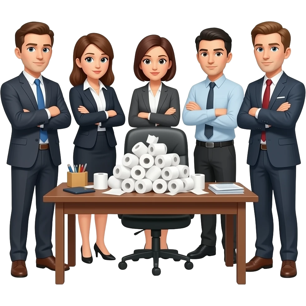 عاوز ايموجى اوجه بيه الموظفين ميرموش المناديل فى قاعده الصرف emoji