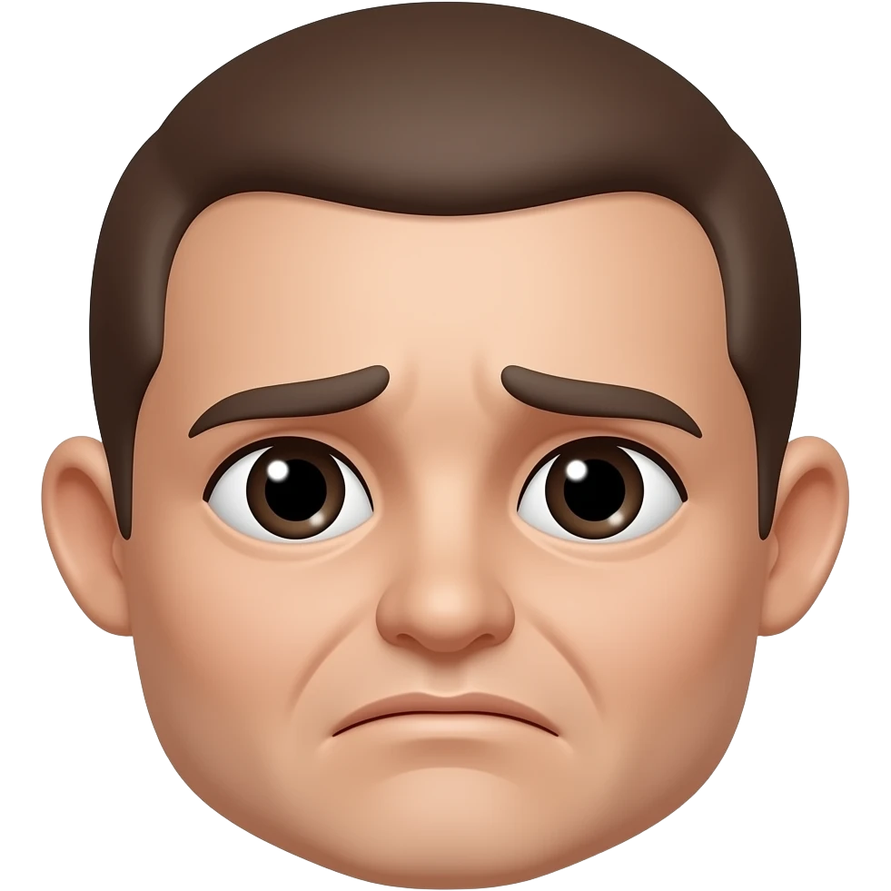 😟 con ojeras emoji