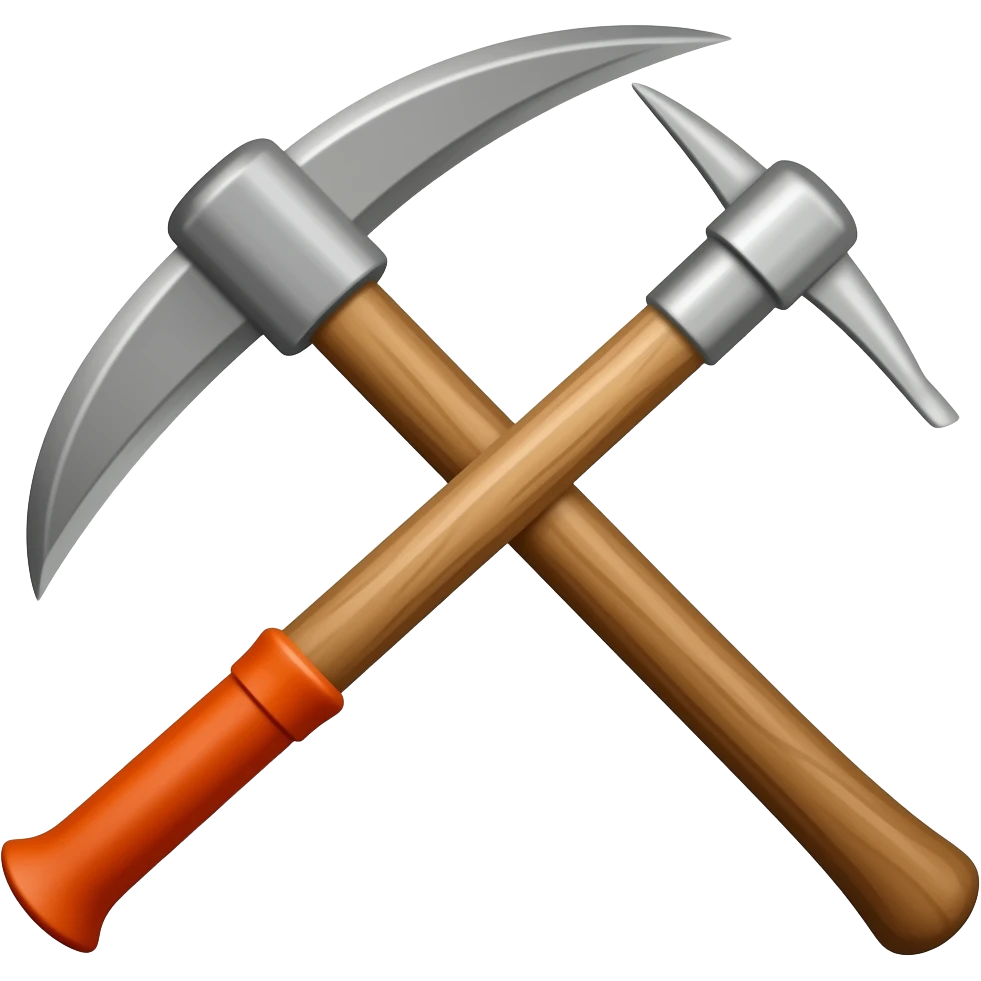pickaxe emoji