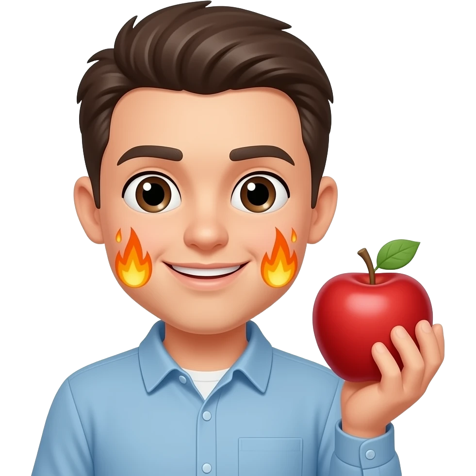 apple hot face emoji emoji
