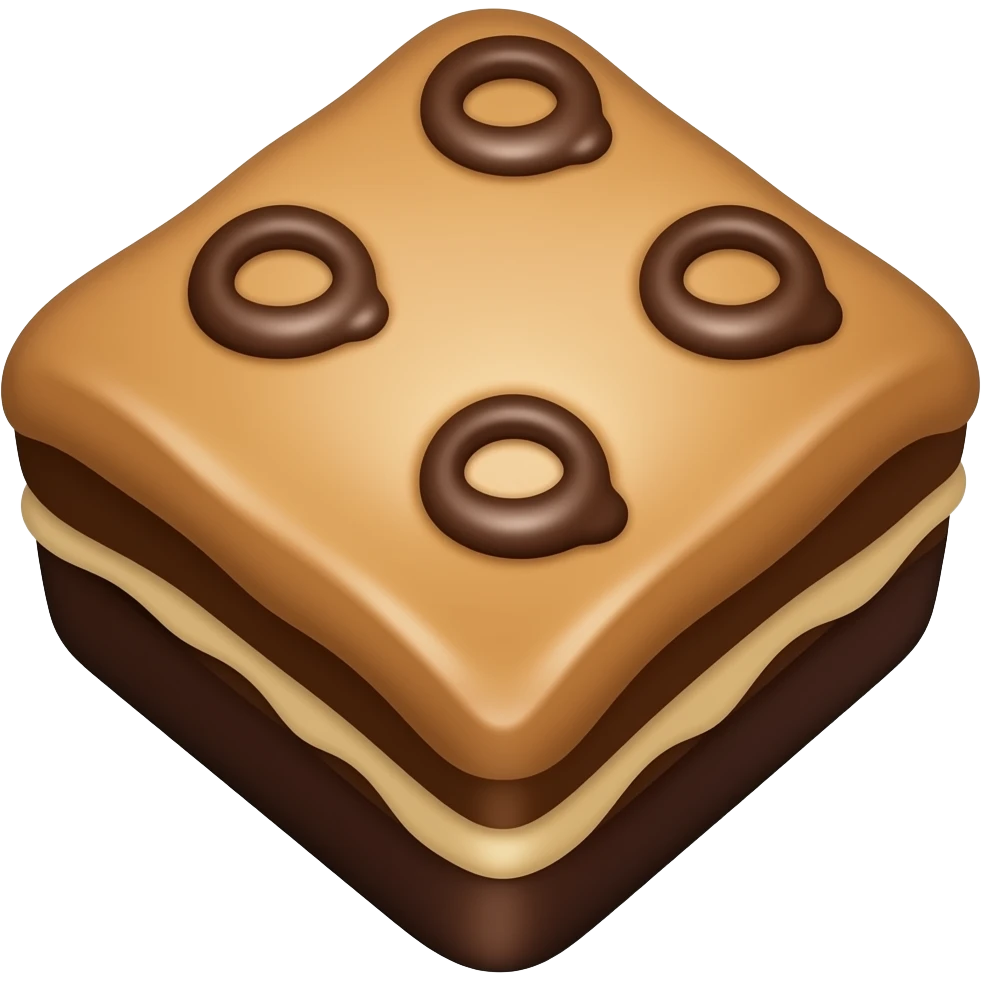 Brownie emoji