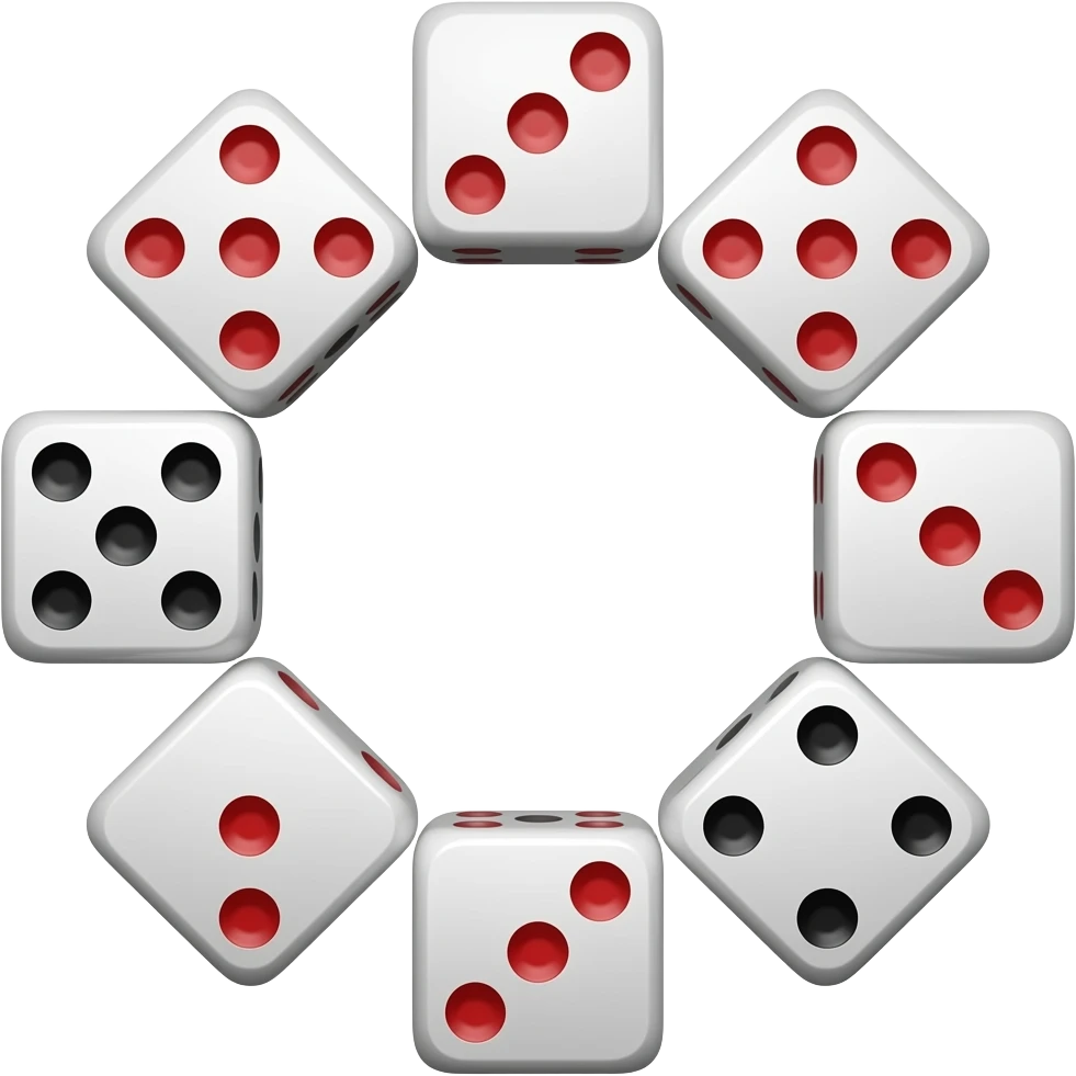 dice circle emoji