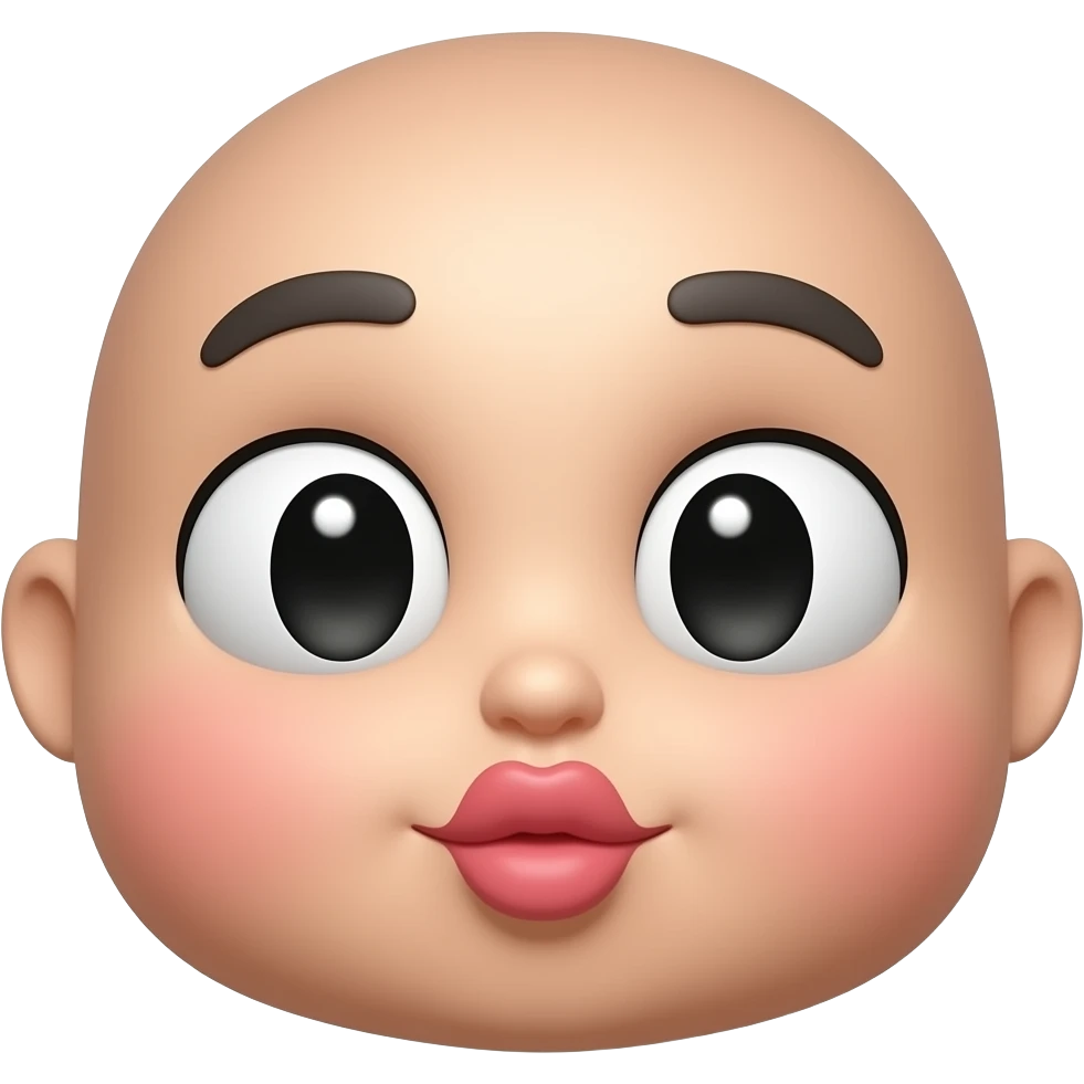 kissing face emoji
