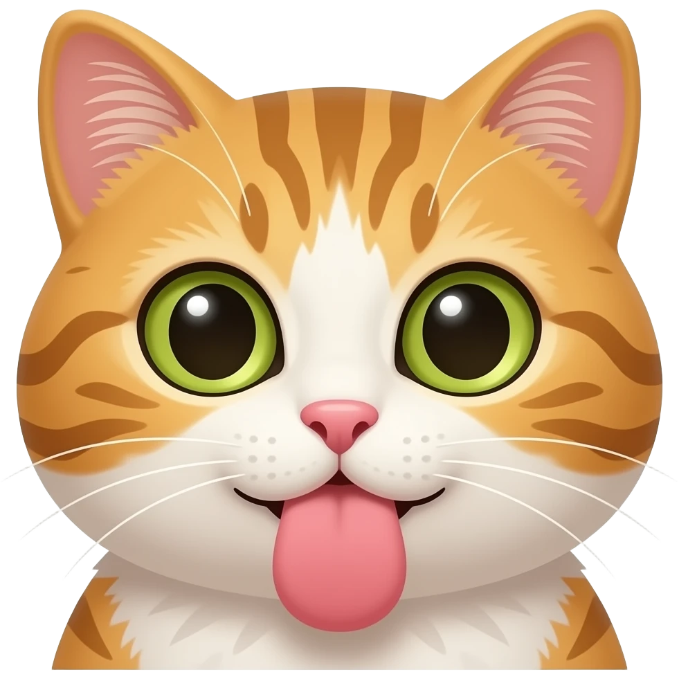 Cat blowing boogers emoji