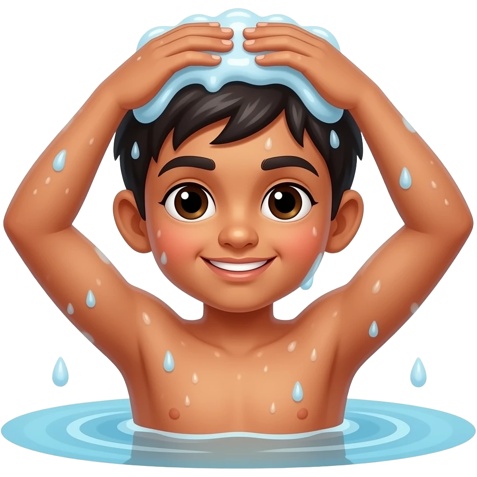 Bath indian boy emoji