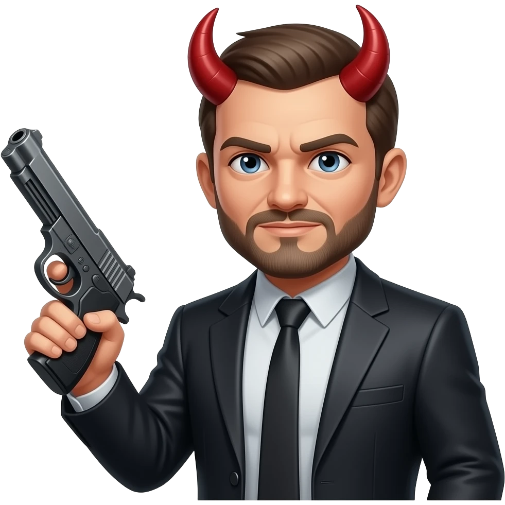 Devil with a gun emoji