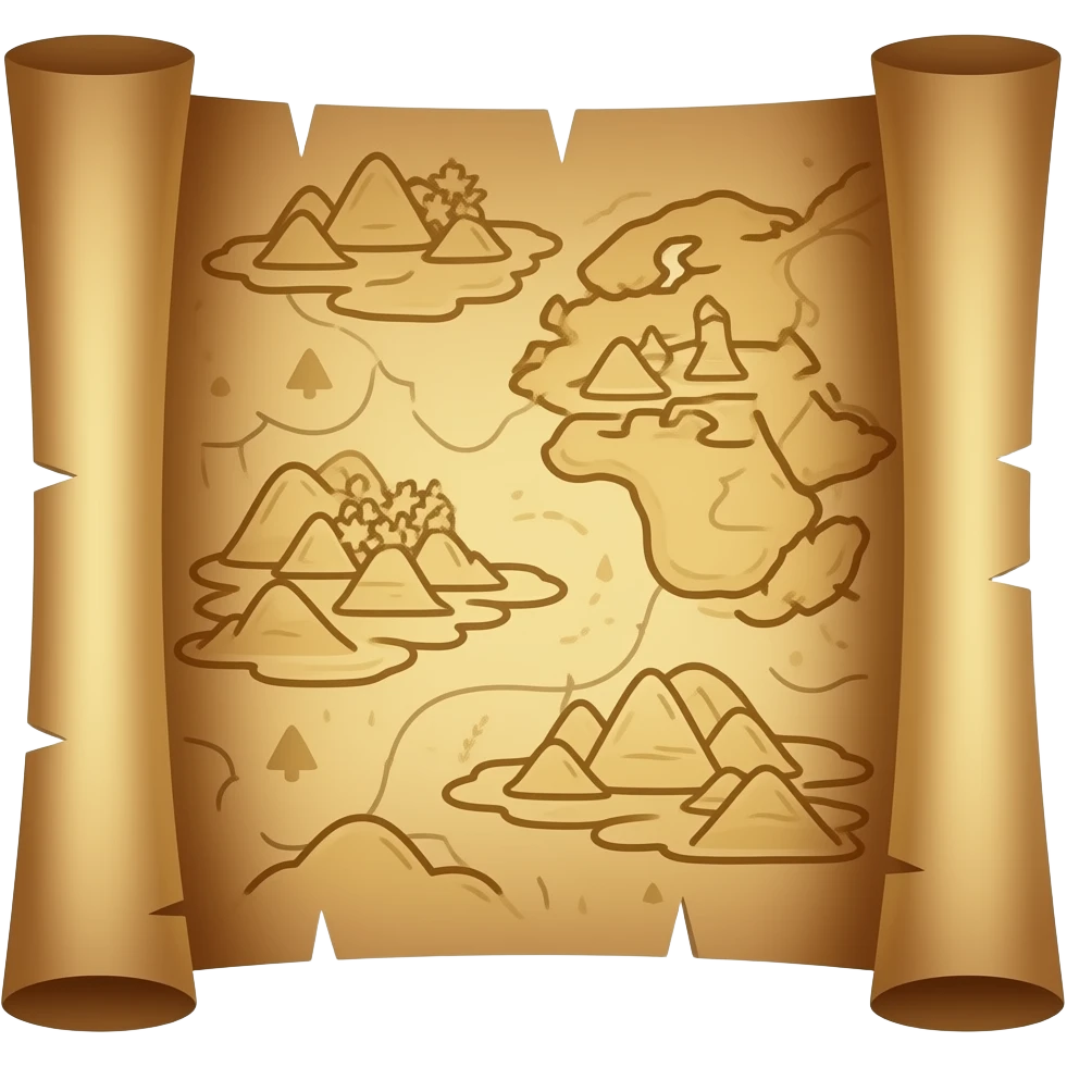 treasure map emoji