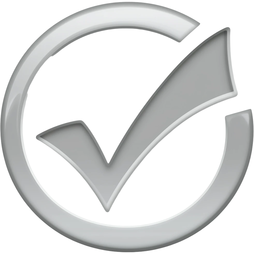 check cinza emoji