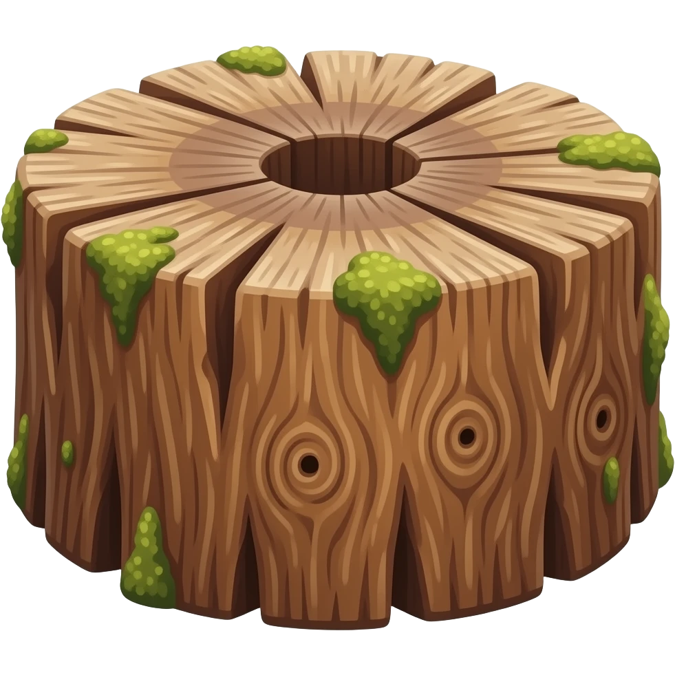 Mopane wood Chunk emoji