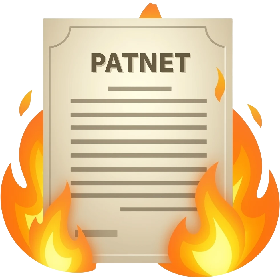 burning patent emoji
