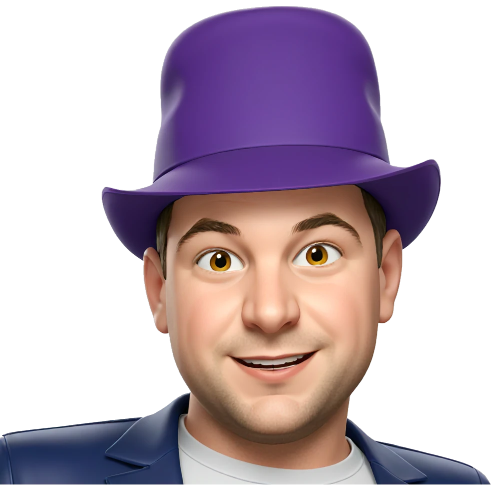 smiling boy in a hat emoji