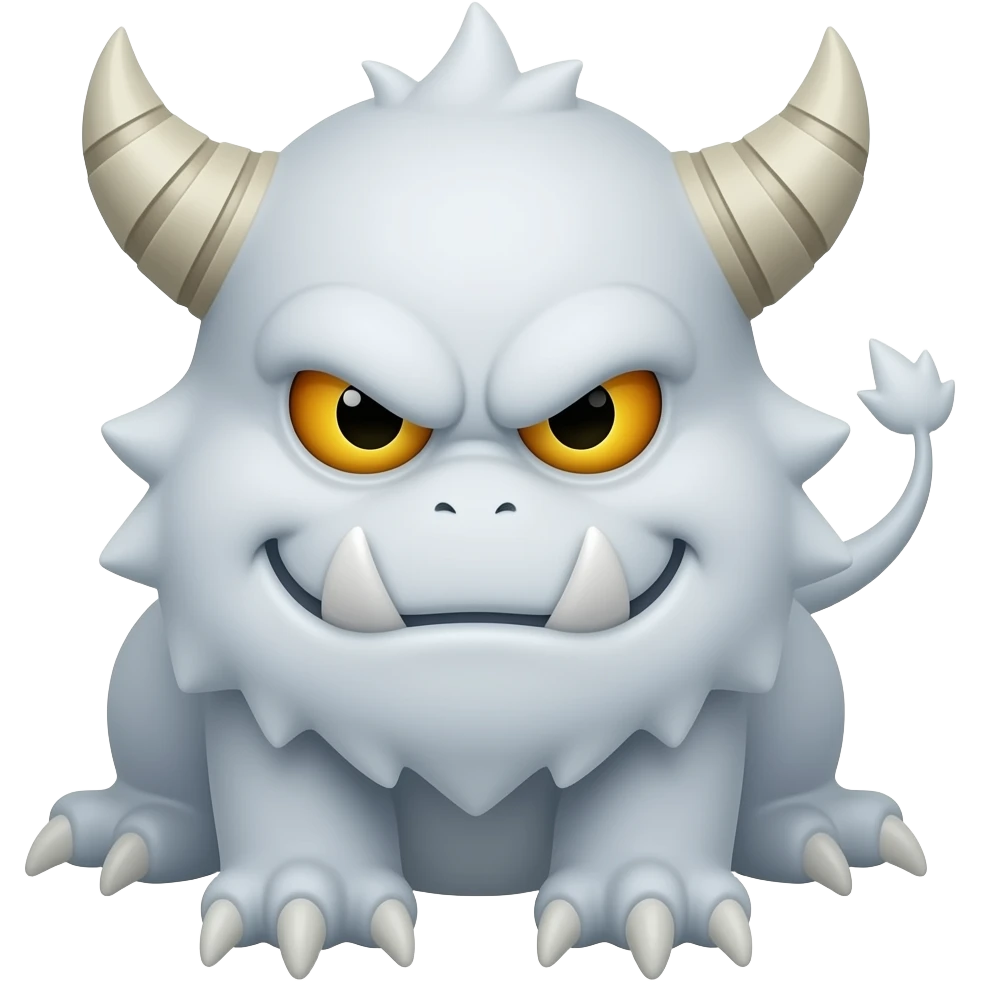 Una lata de monster de color blanco emoji