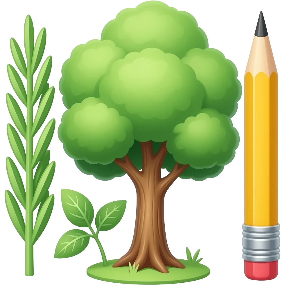 🌿🪾🌳 emoji
