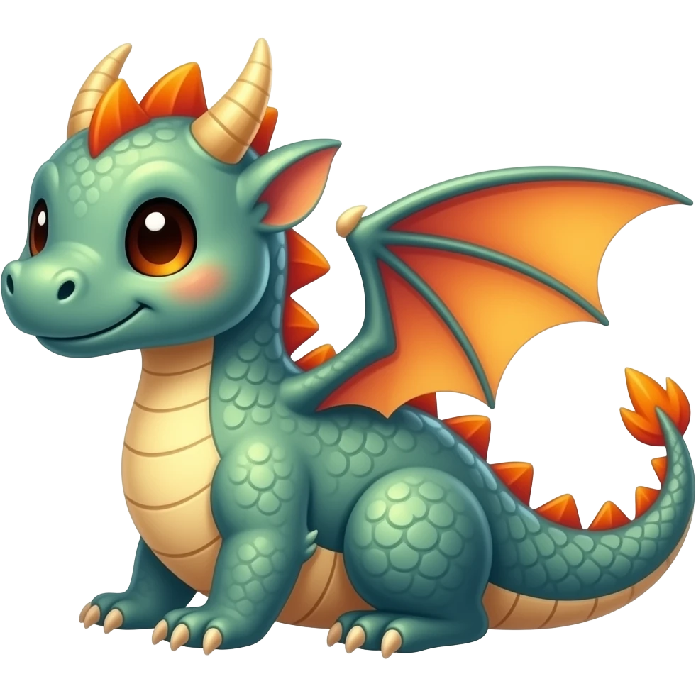 Cute dragon emoji