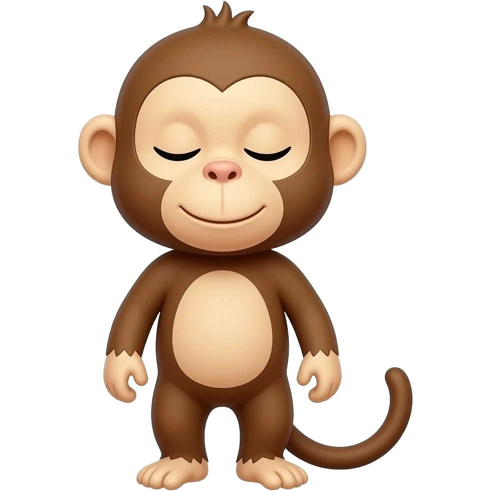 обезьяна закрывает глаза emoji