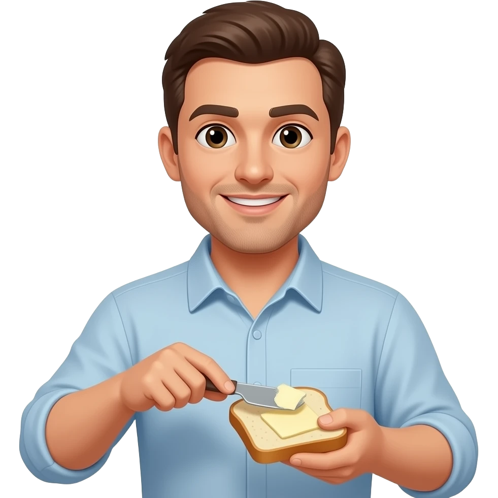 Man spread emoji