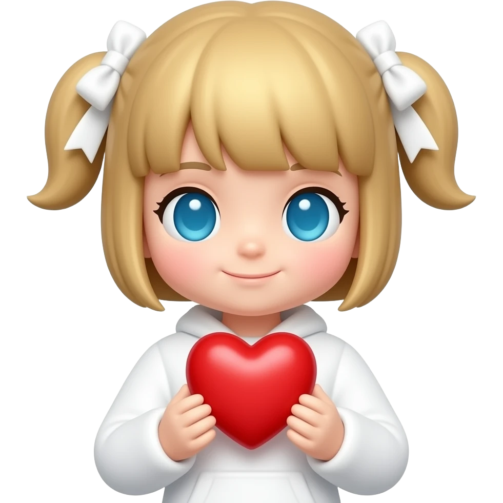 essa boneca dando coração emoji