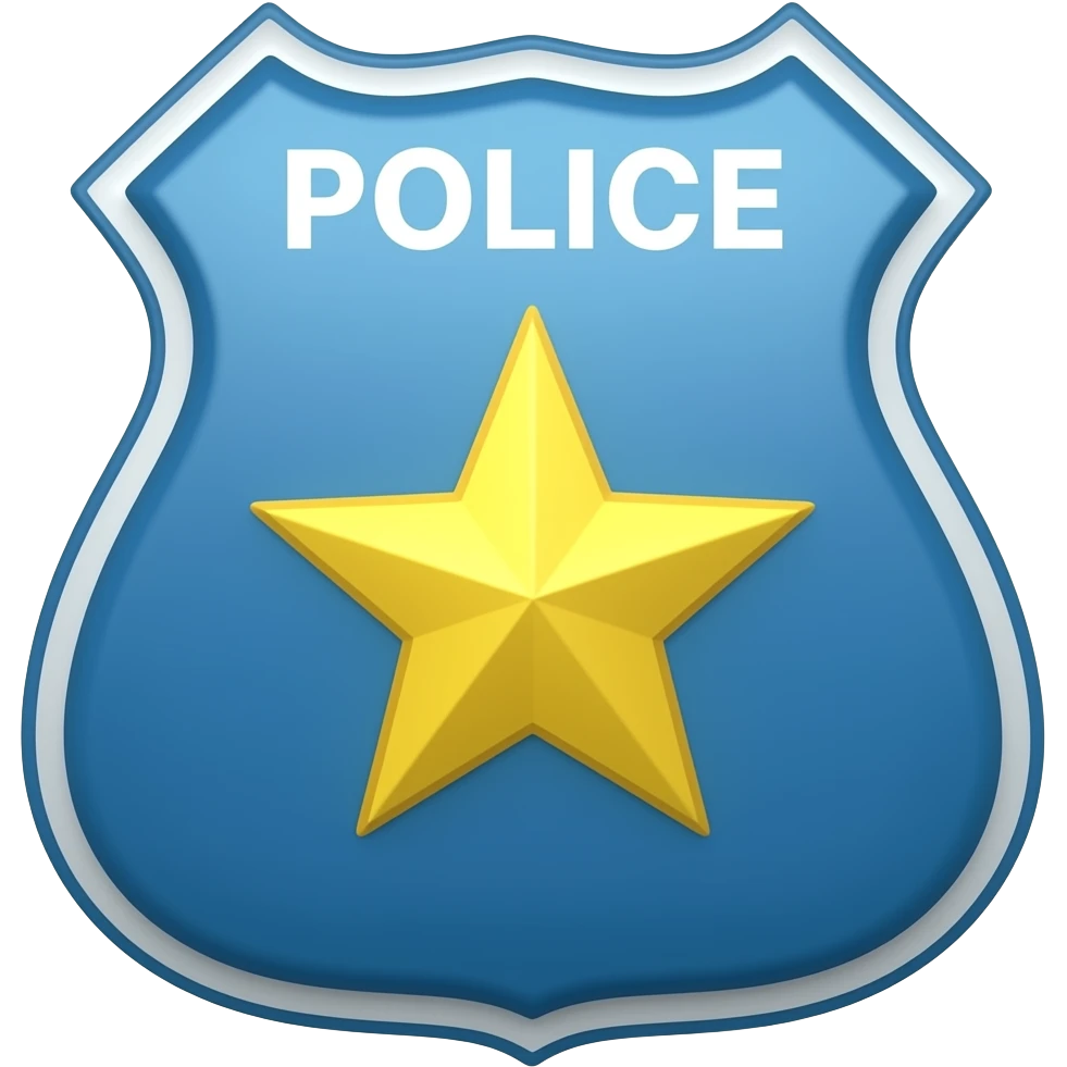placa de policia emoji