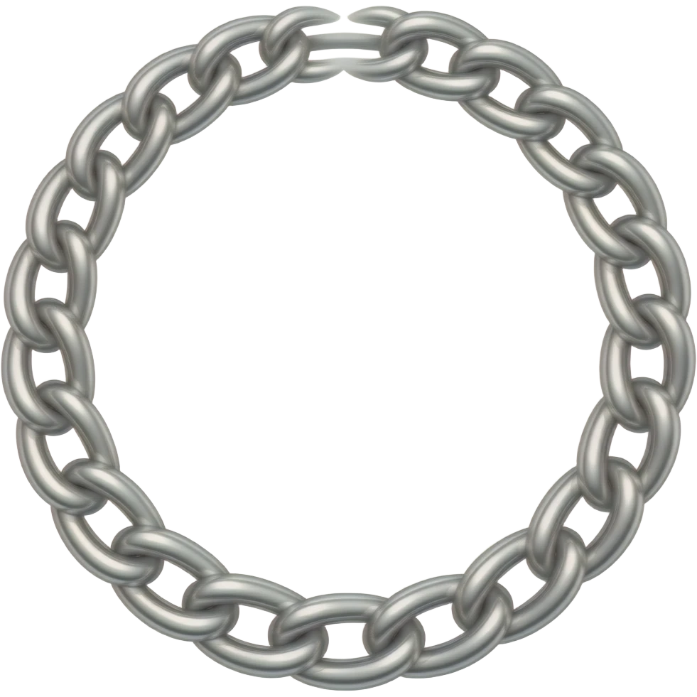 necklace silver emoji