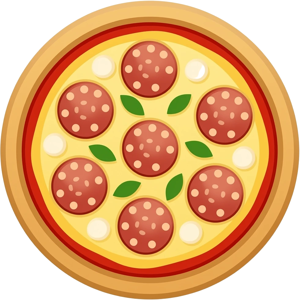 flat bread pizza emoji