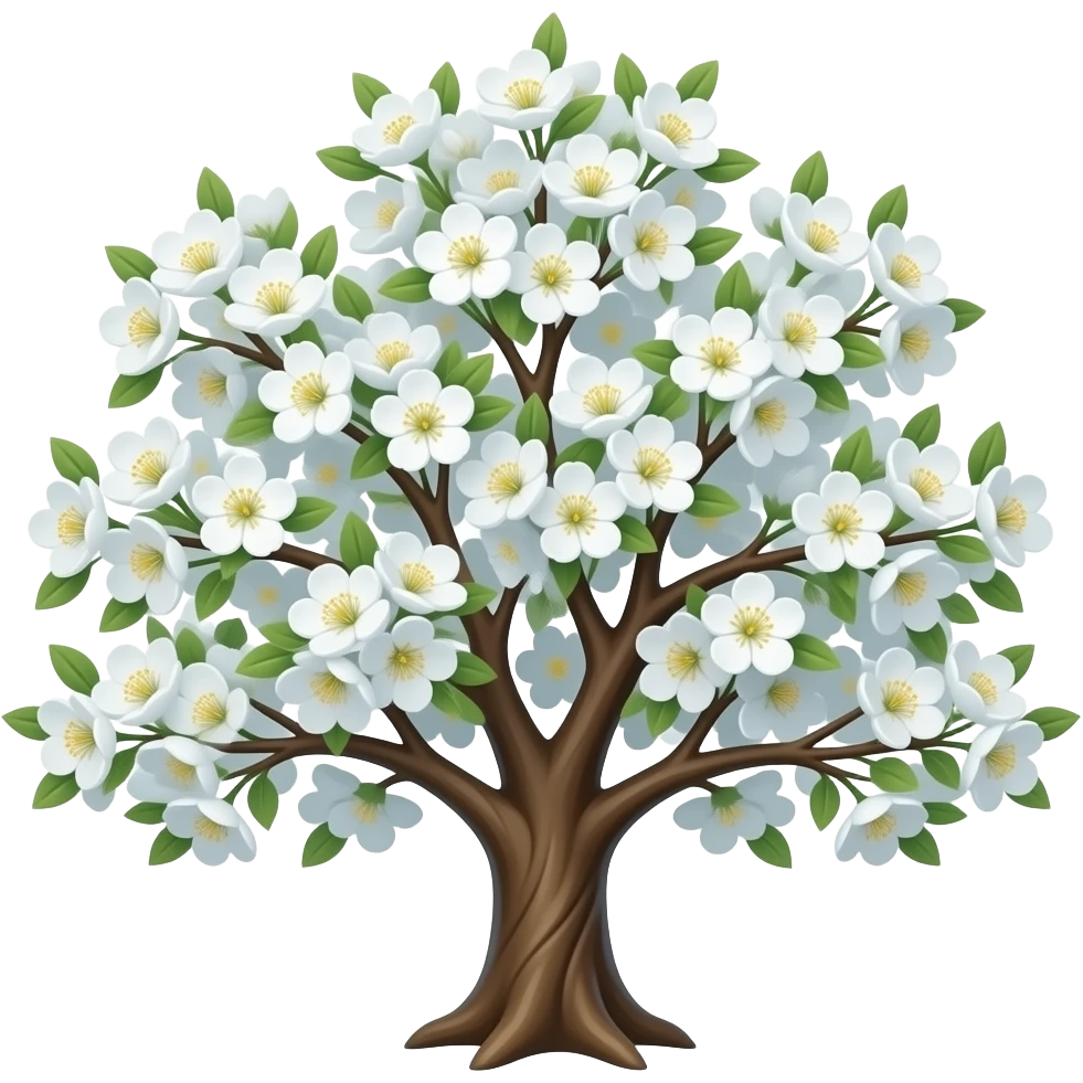 blooming tree emoji