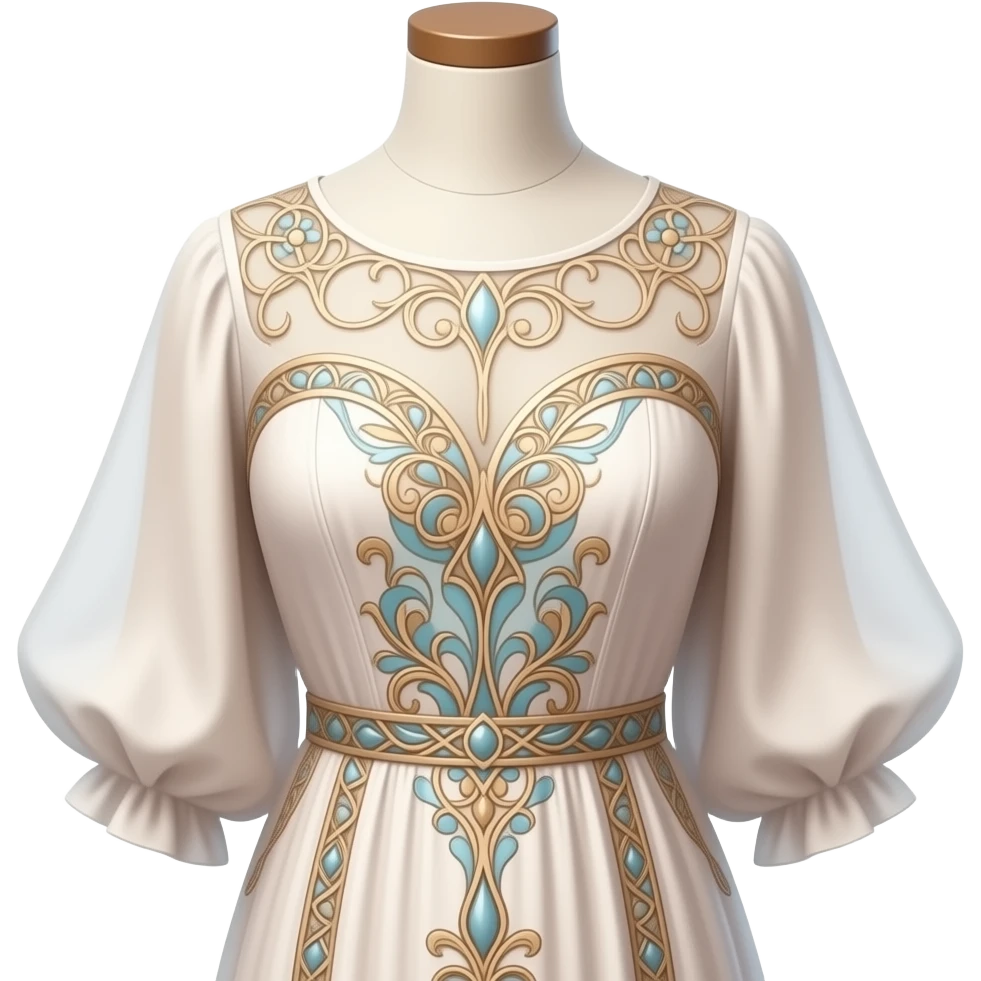 art nouveau dress mannequin emoji