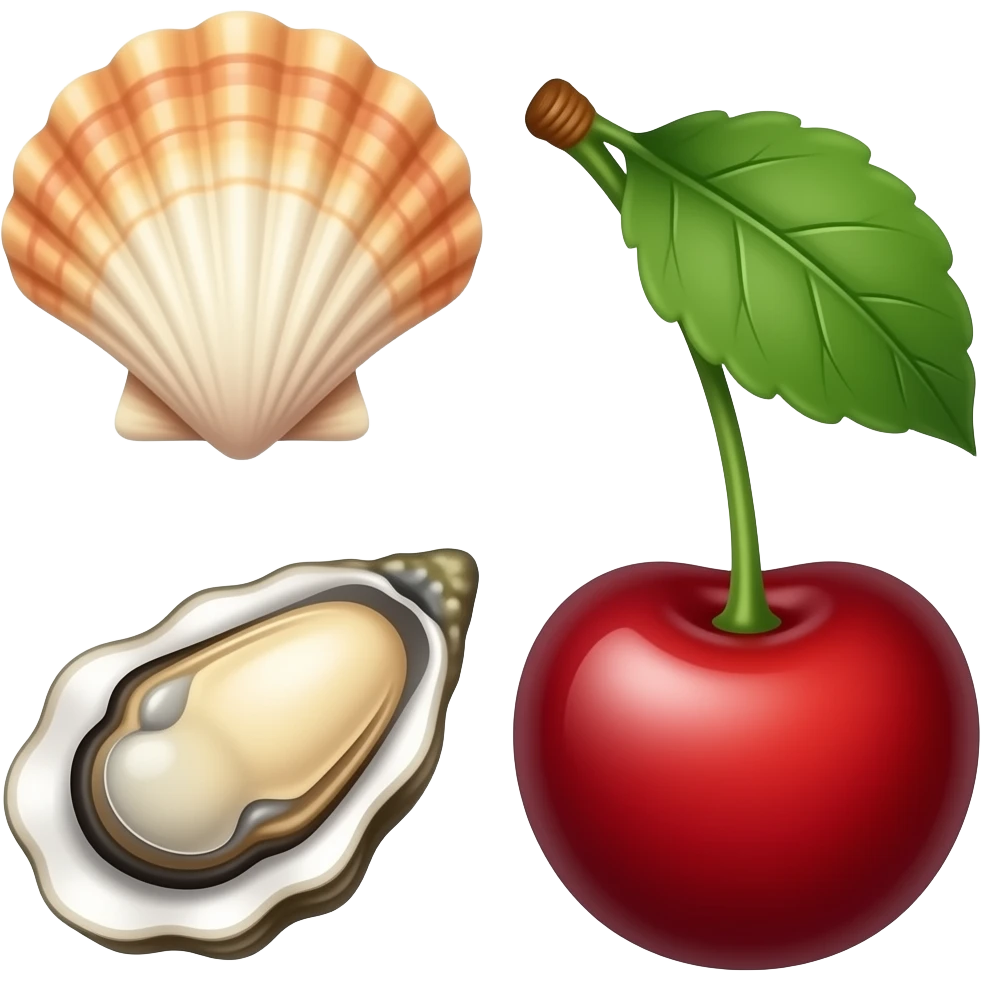 🐚🦪🍒 emoji