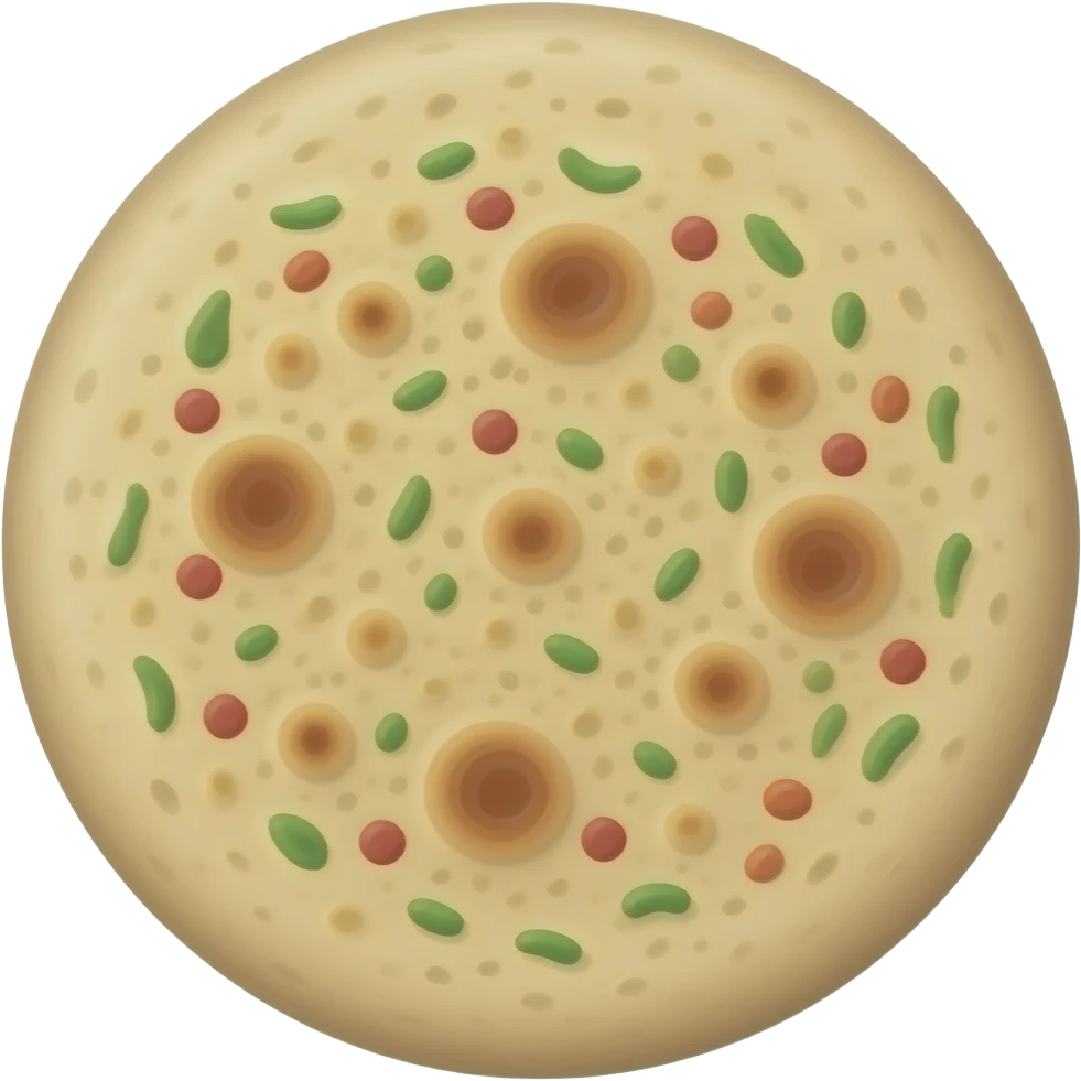 Flatbread realism details emoji