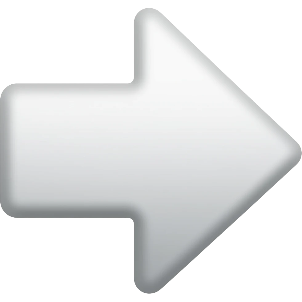 flecha blanca emoji