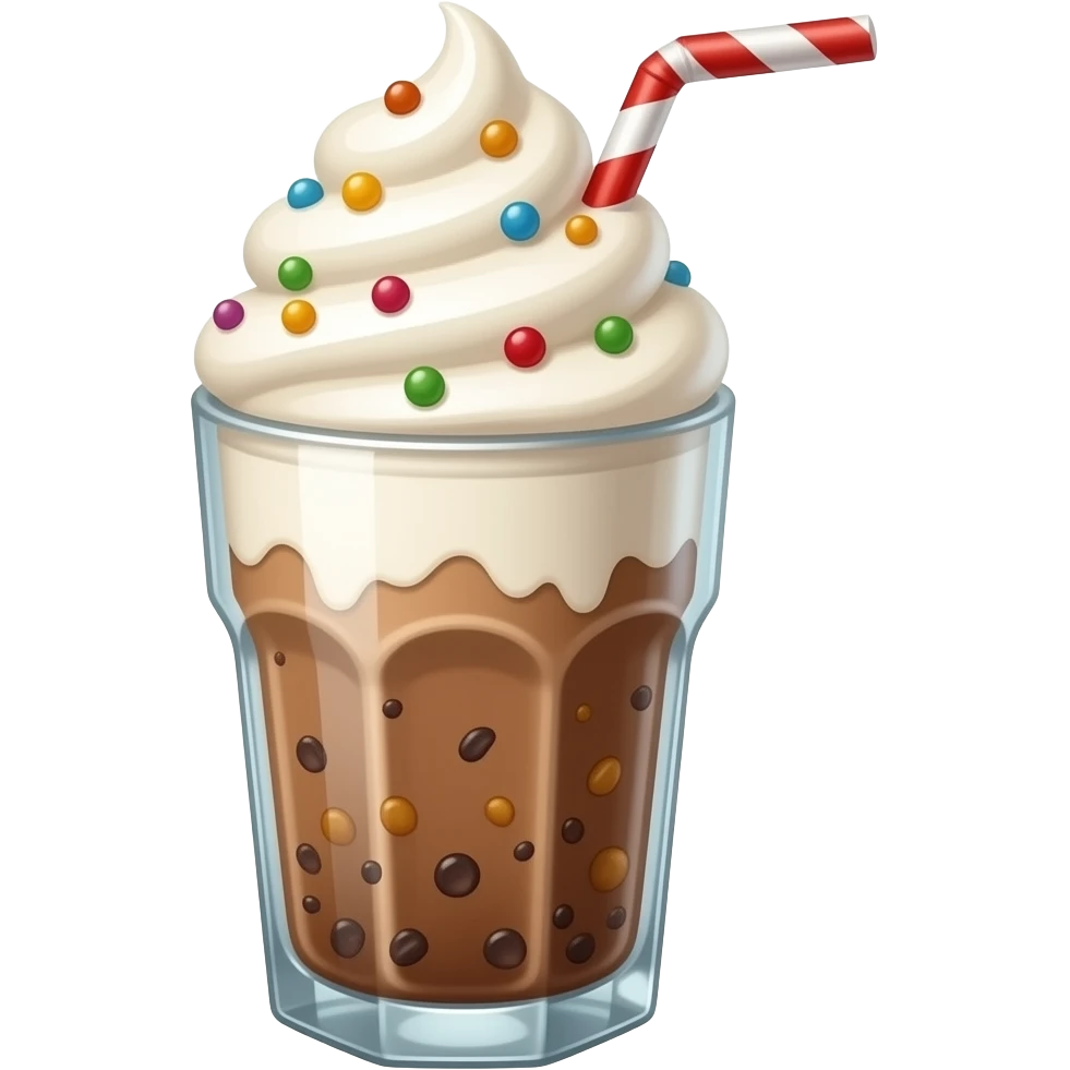 Milkshake cinematic realistic emoji