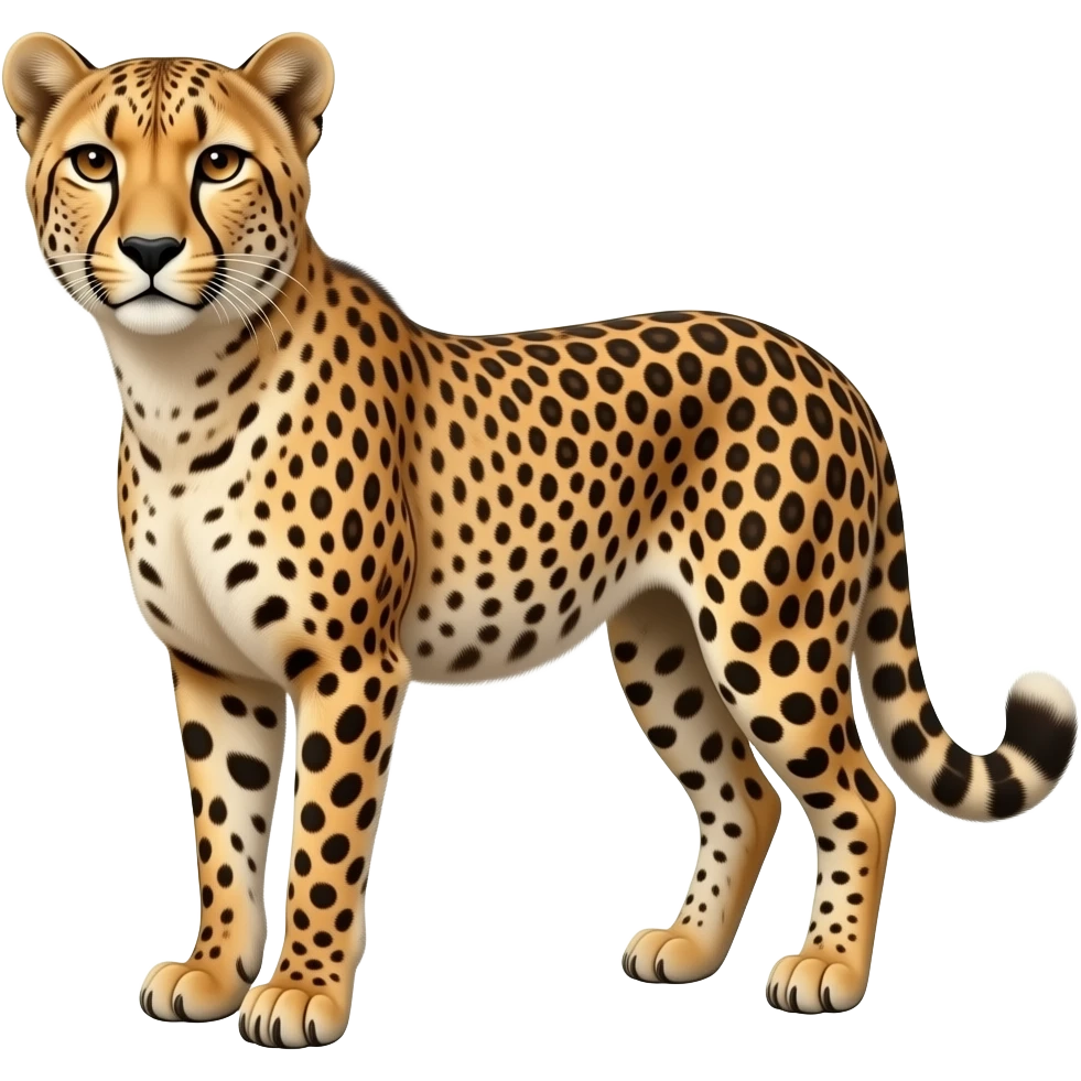cheetah realistic emoji looking to the left emoji