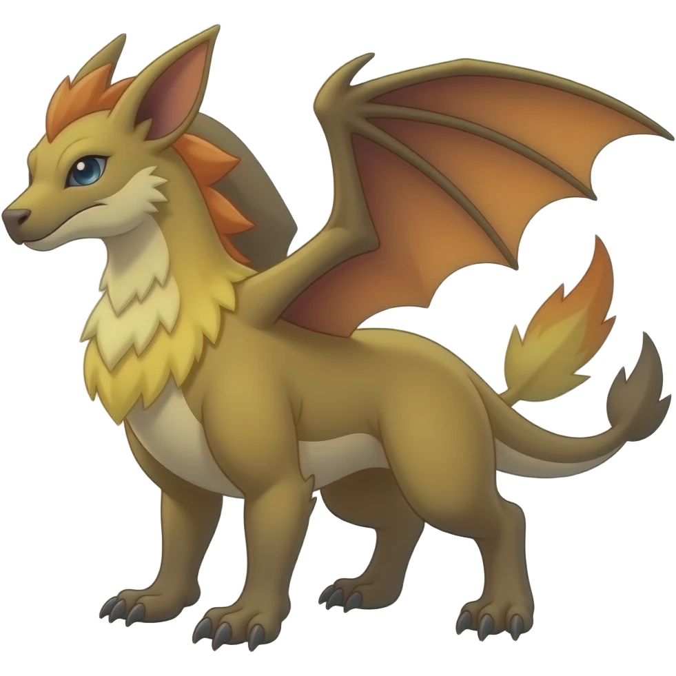 Salandit-Salamence-Zeraora-Renamon-Fakemon-hybrid emoji