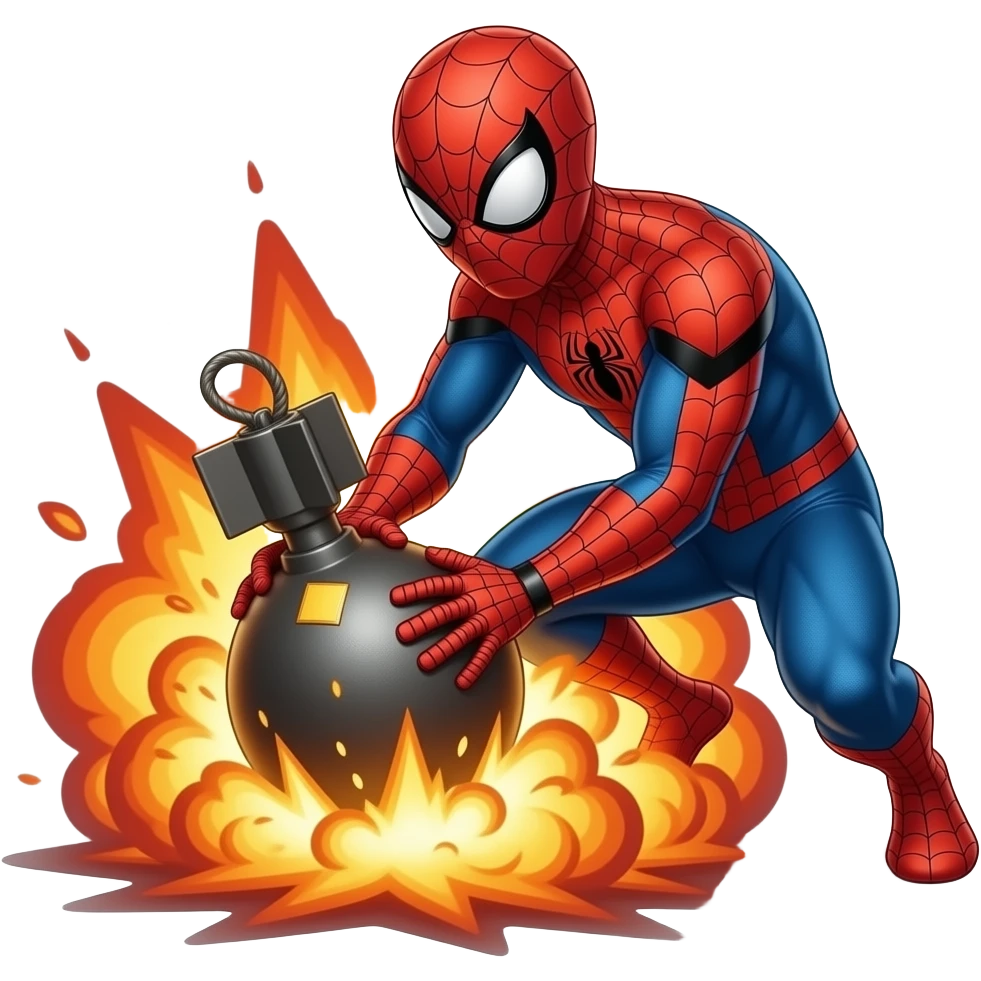 spiderman bomb saver emoji