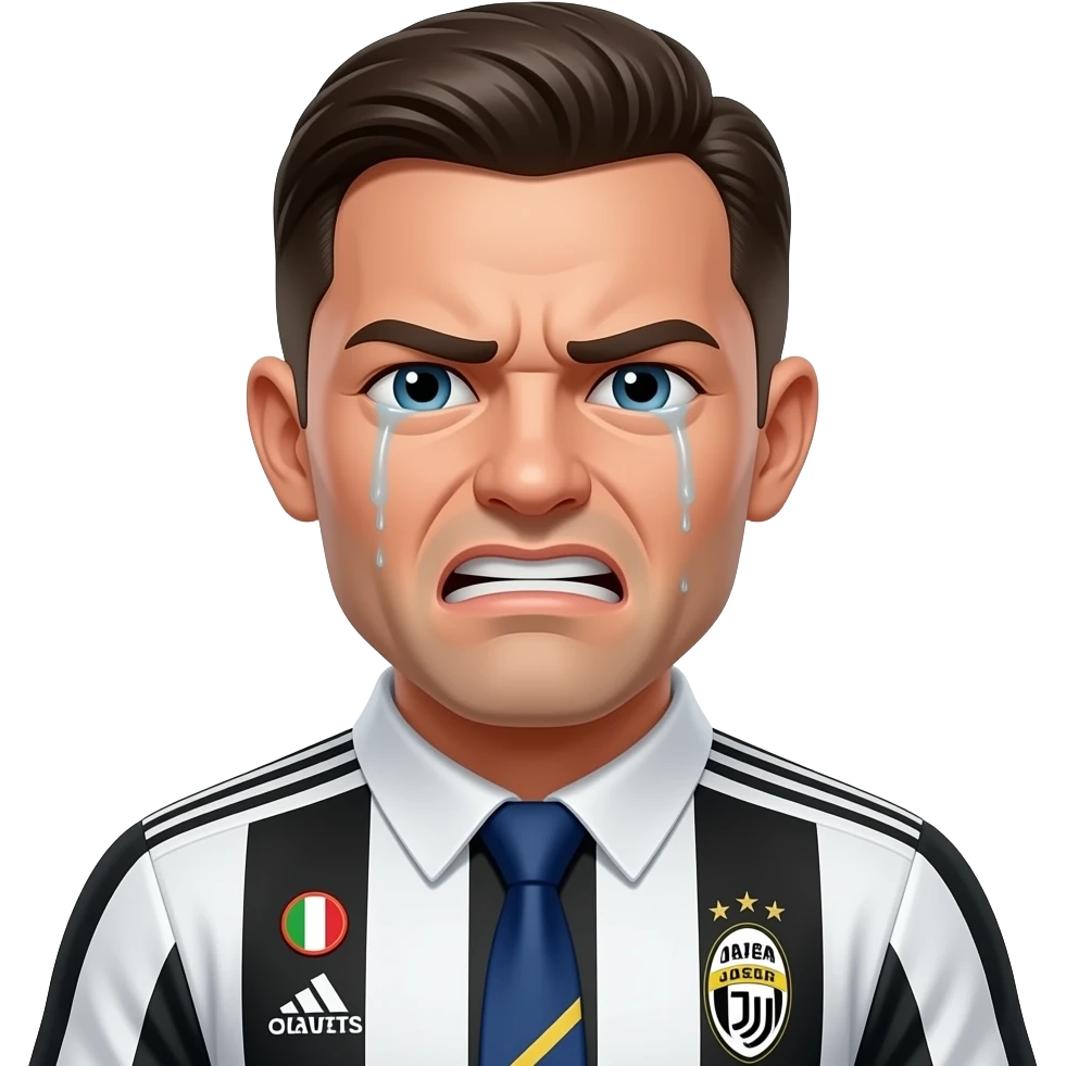 JUVENTUS FORMALI ADAM AĞLIYOR VE SİNİRLİ emoji