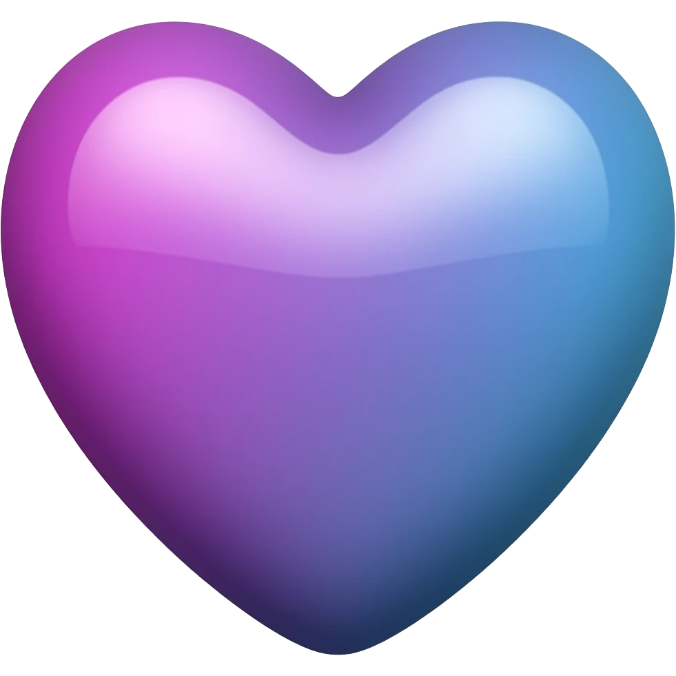 purple and blue colour mixed heart emoji
