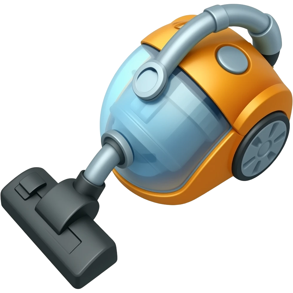 Vacuum cleaner's from top view. emoji