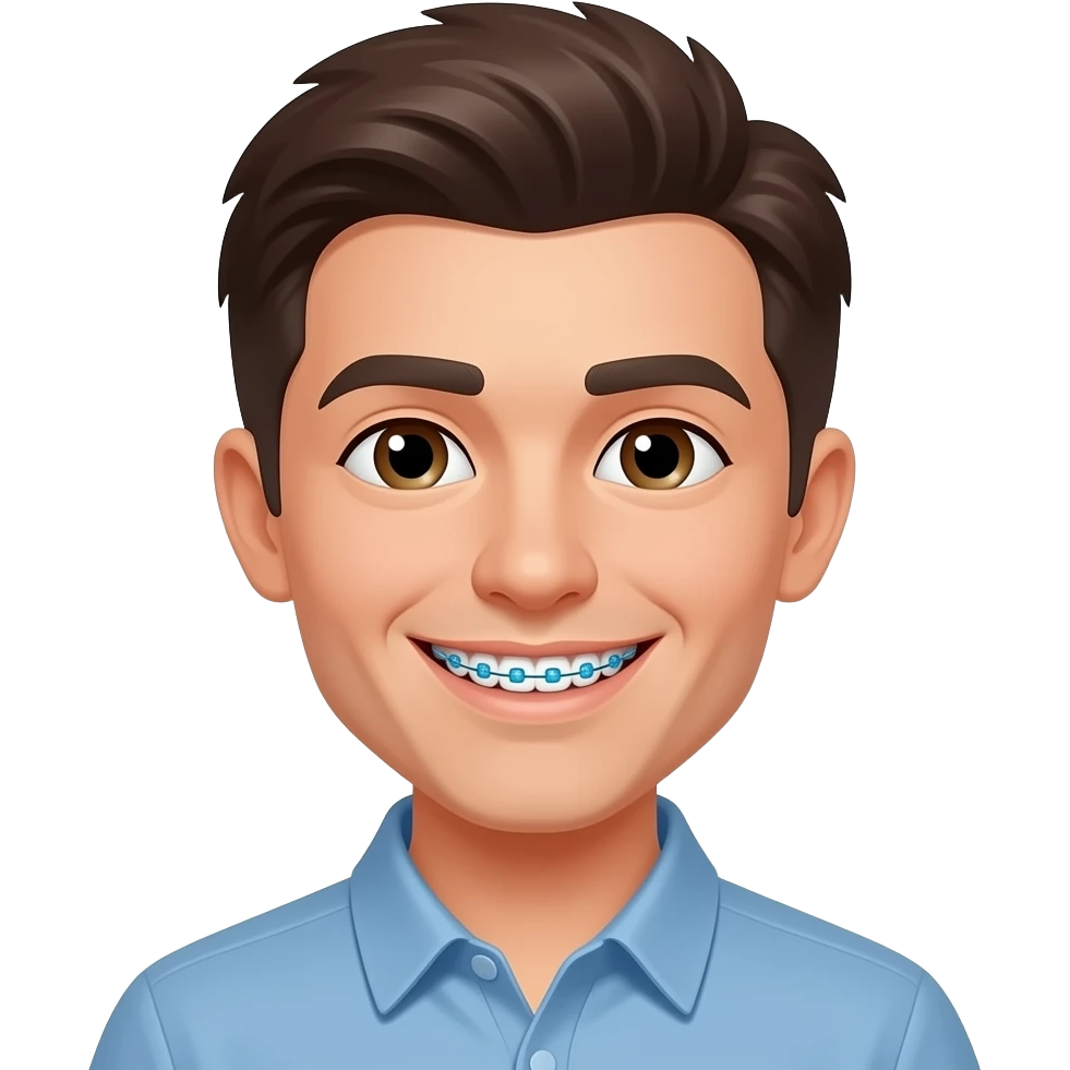 Arade con brackets y sonrisa emoji