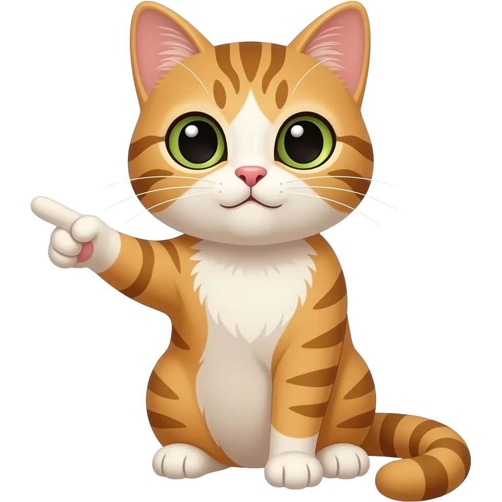 یک گربه درحال نشان انگشت فاک emoji