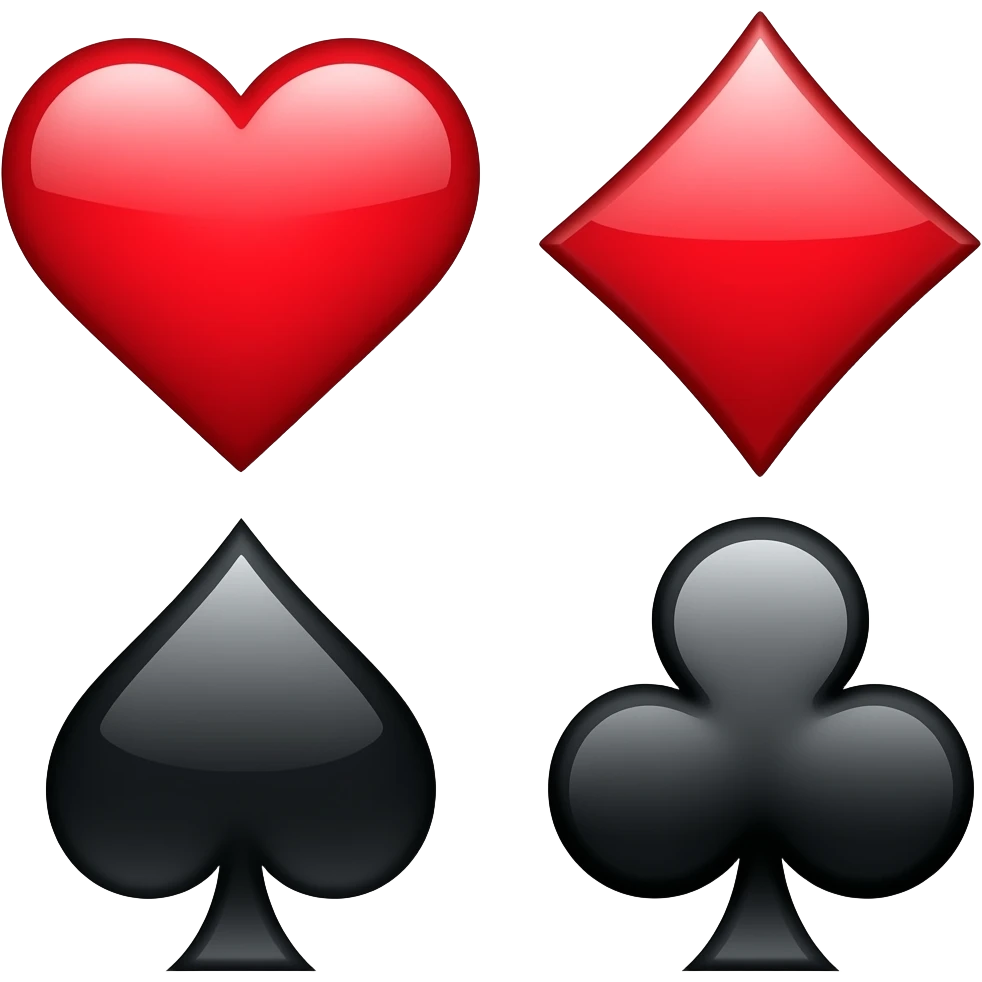 ♥️♦️♠️♣️ emoji