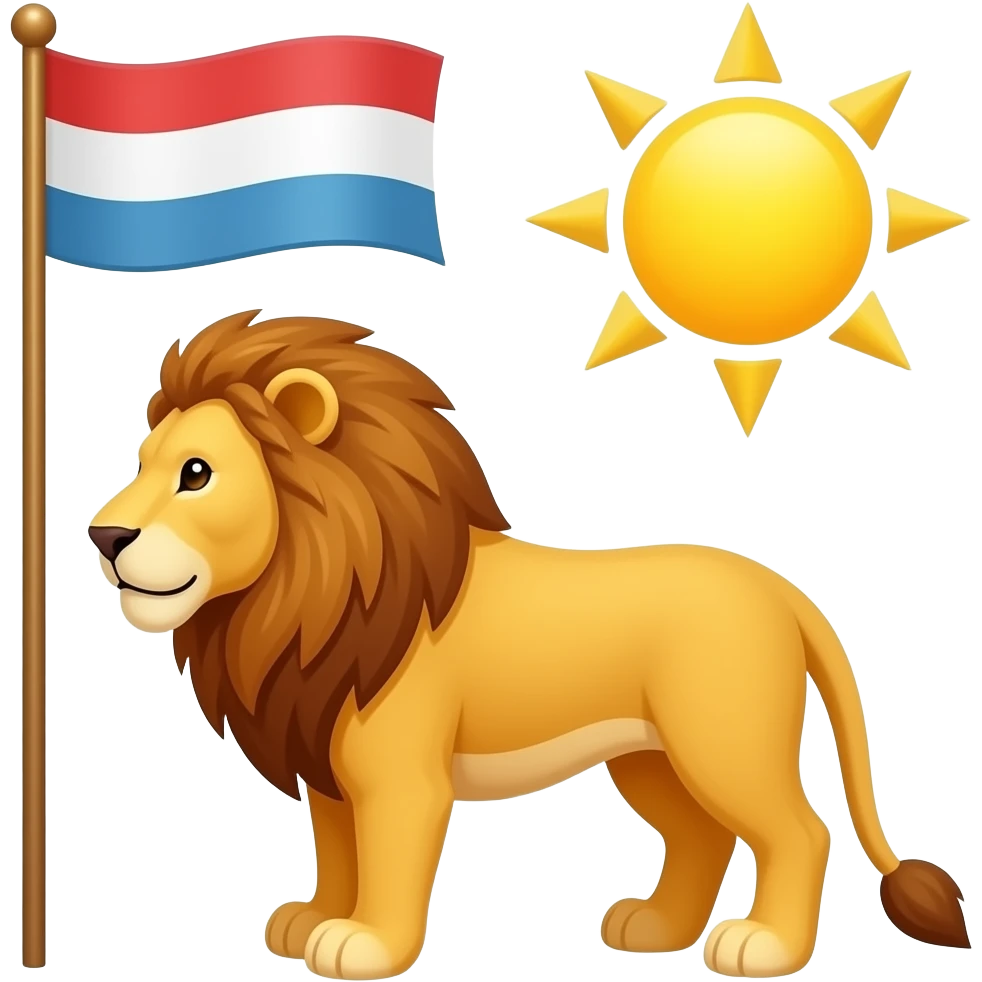 ایموجی پرچم شیر و خورشید emoji