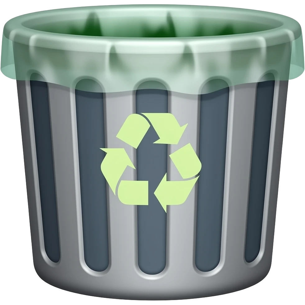 recycle trash bin emoji