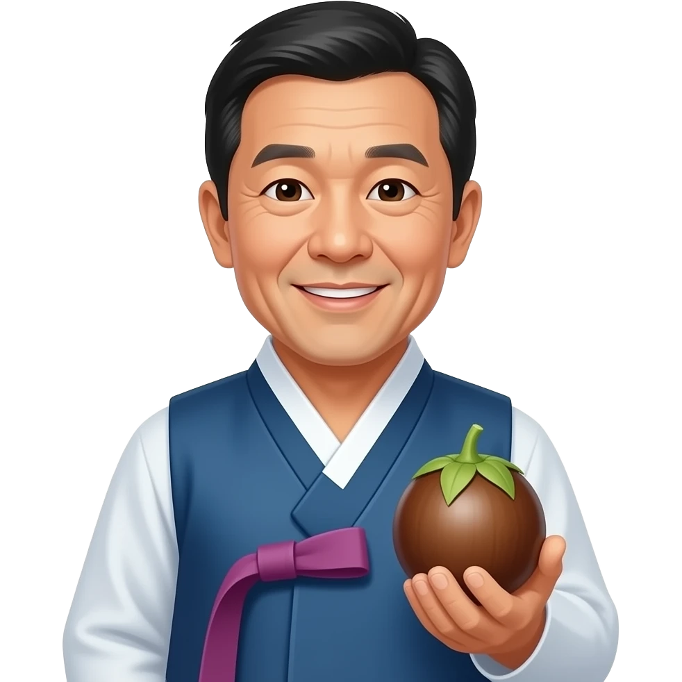 한라봉을 든 제주도민 emoji