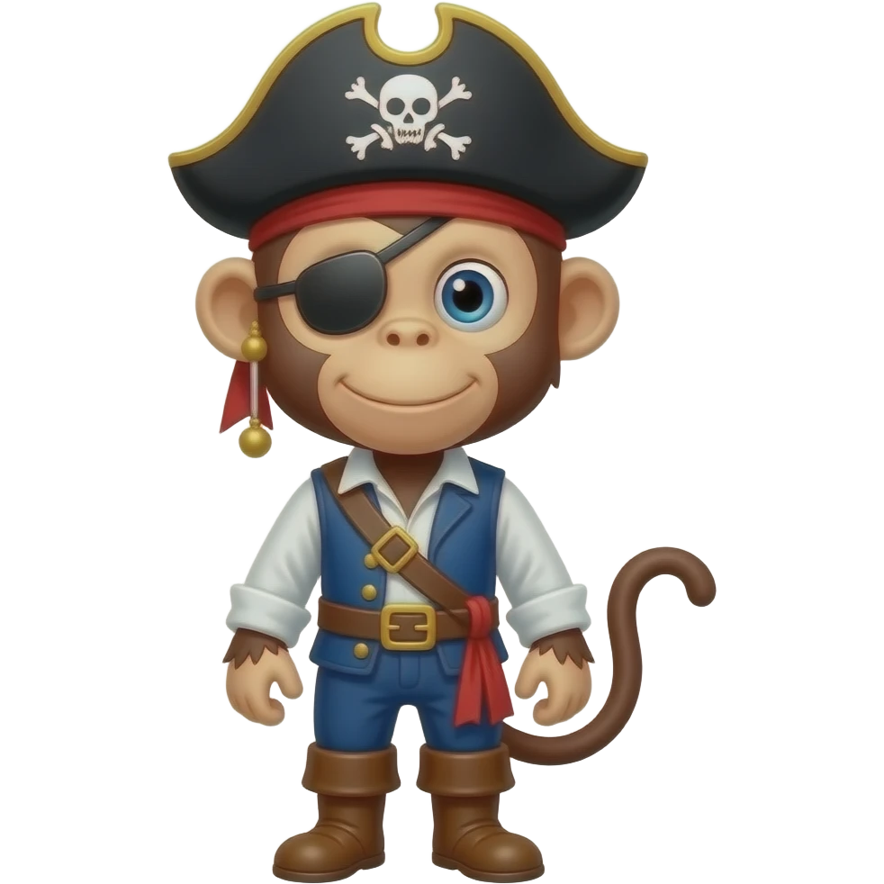 Pirate monkey emoji