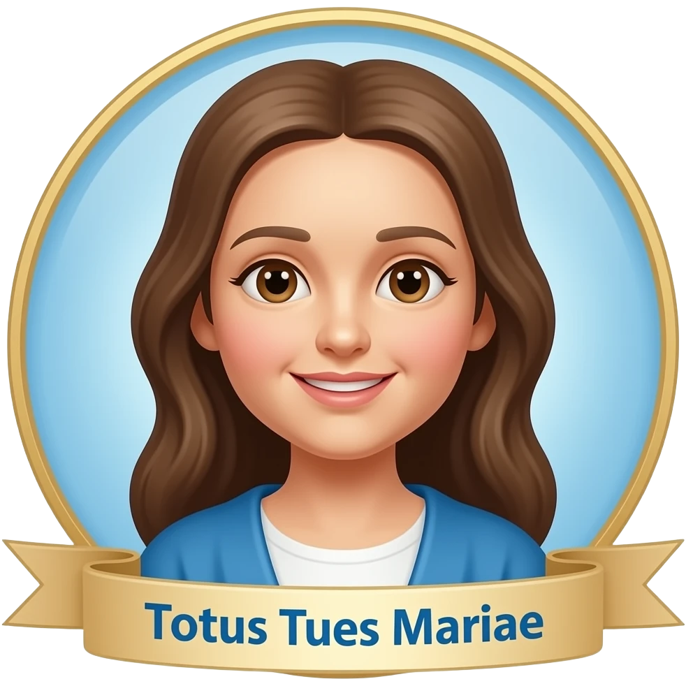 A frase é totus tuus mariae emoji