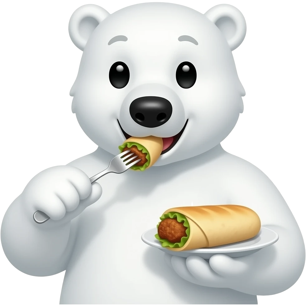 🐻‍❄️🍴🧆 delicious emoji