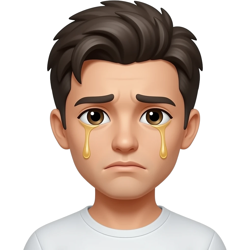 Плачущий золотыми слезами смайл emoji