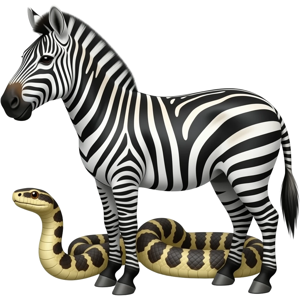 snake zebra emoji