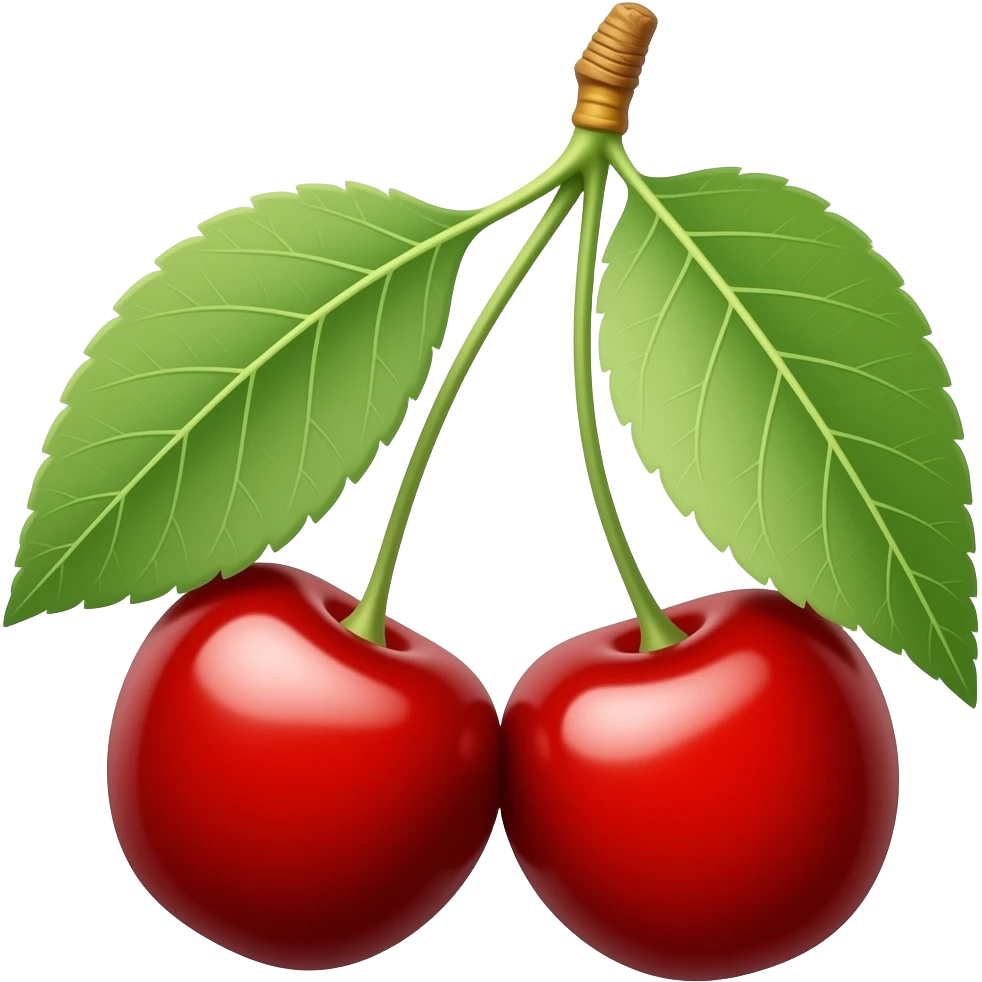 early cherries on the tree emoji