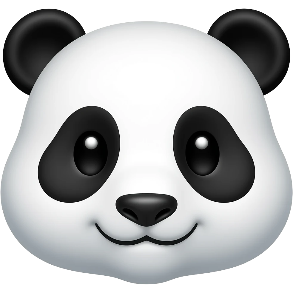 panda face emoji
