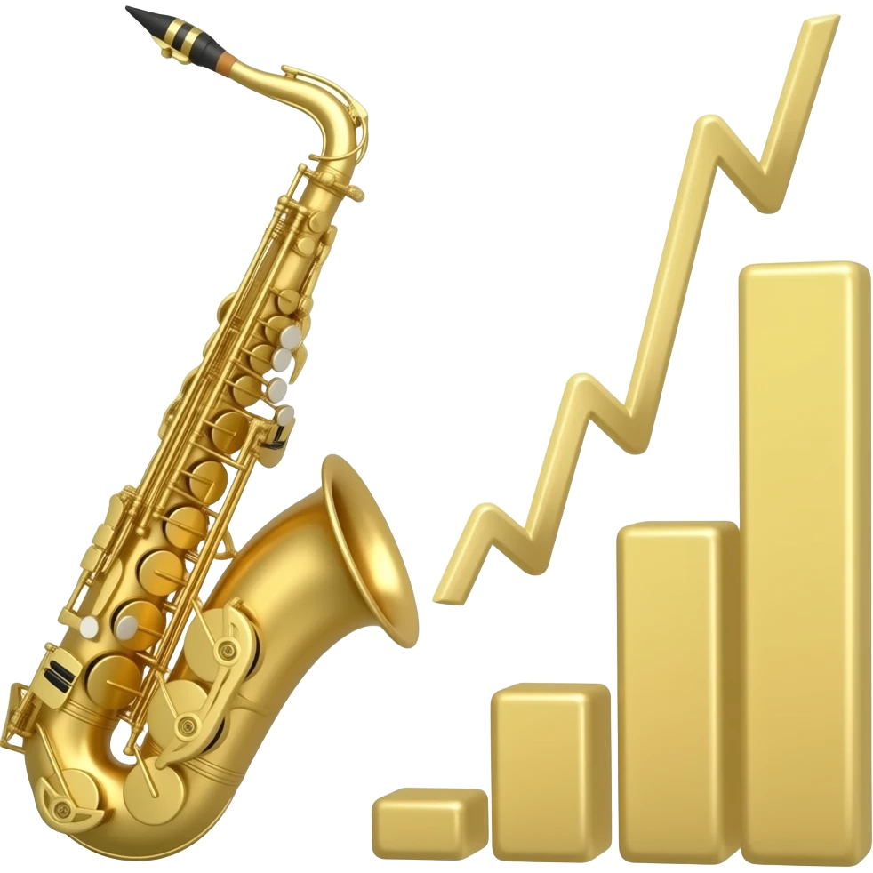 saxophone getting louder emoji